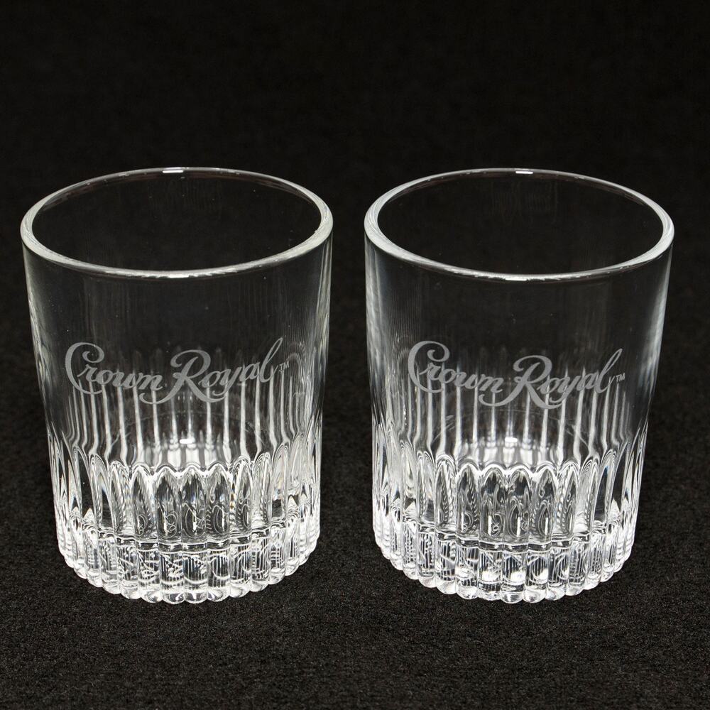 Crown Royal Old Fashioned Lowball Whiskey Rocks Glases
